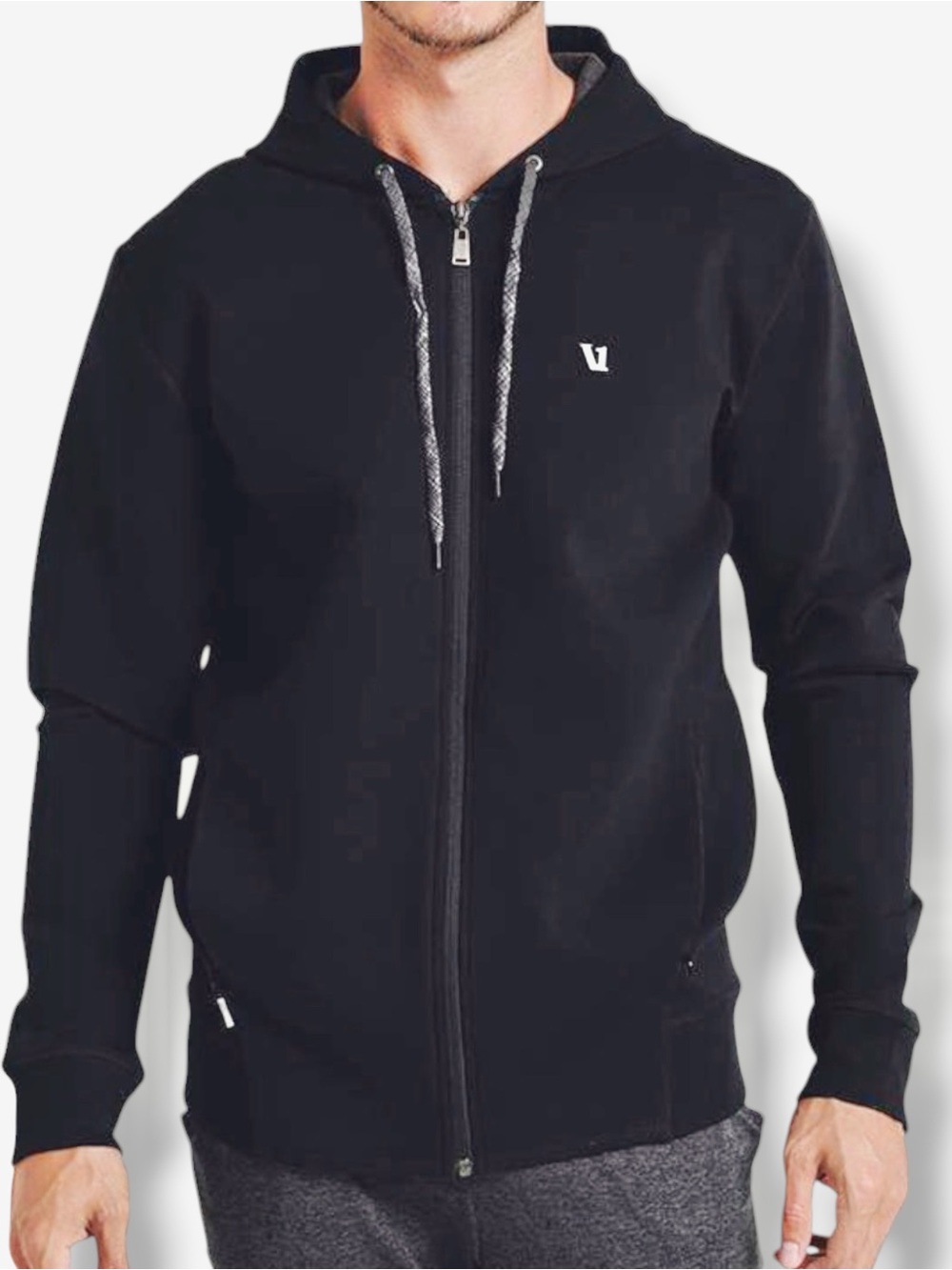 VUORI Cosmos Zip Up Hoodie Black Size XL